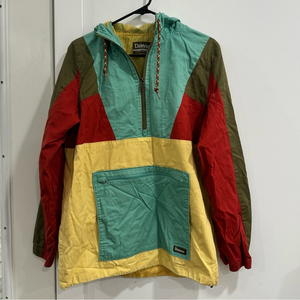 Zumiez Dravus Multicolored Windbreaker 80s style